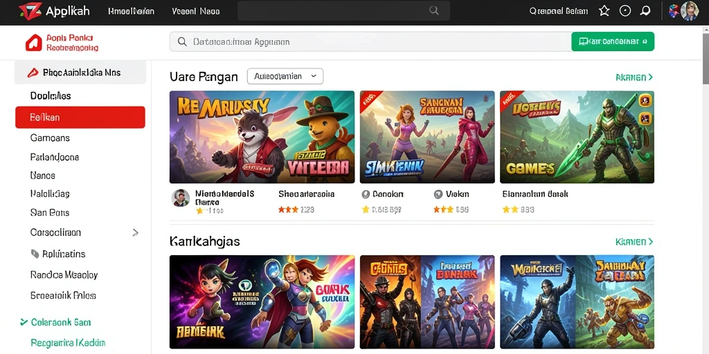 Screenshot menu pilihan karakter dan item.