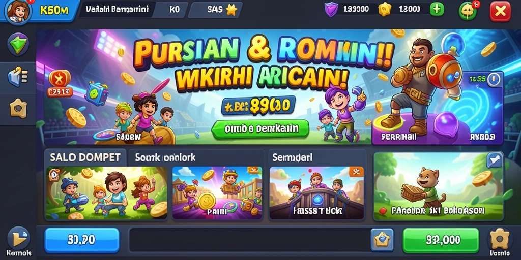 Karakter-karakter unik yang bisa dimainkan dan dikustomisasi.