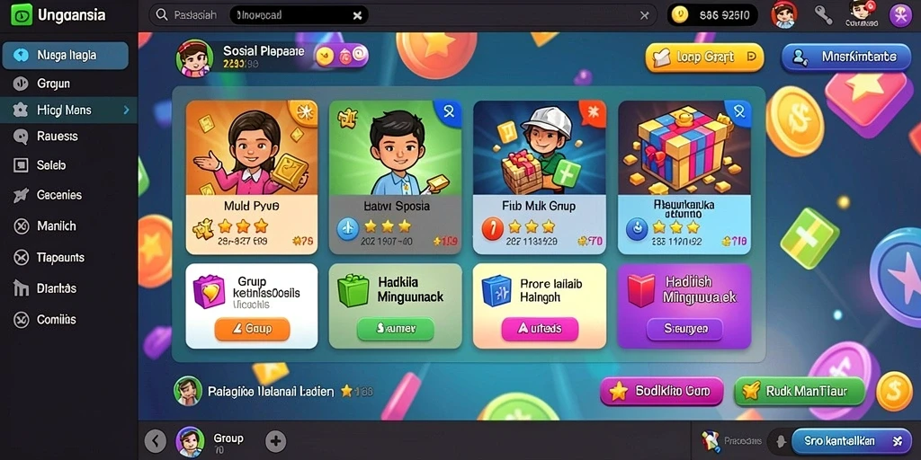 Mode permainan yang seru dan interaktif.