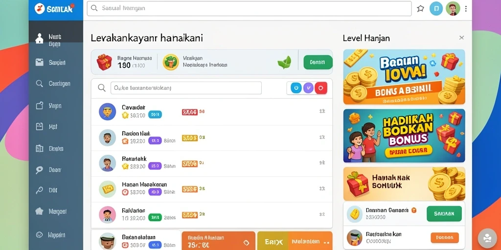 Misi harian yang menantang dan seru.