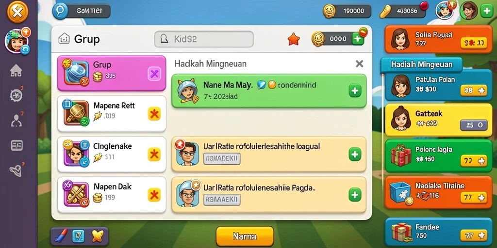 Fitur komunitas untuk berdiskusi dengan pemain lain.