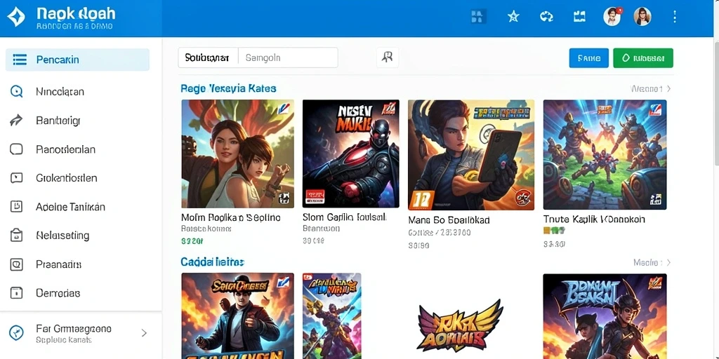 Screenshot fitur sosial untuk berinteraksi dengan pemain lain.